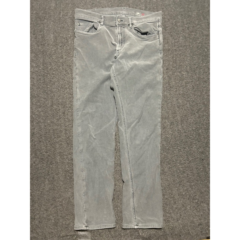 Faherty terry stretch pants mens slate gray mens casual fit 33X29